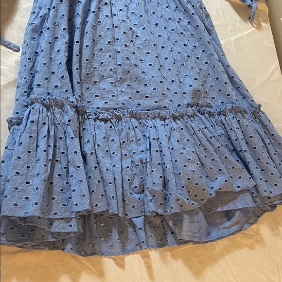 Taylor Dress in Light Blue Eyelet dress size 12 - Picture 4 of 12